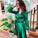 Sexy Green V Homecoming Dresses Satin Bridget Neck Wrap CD22820