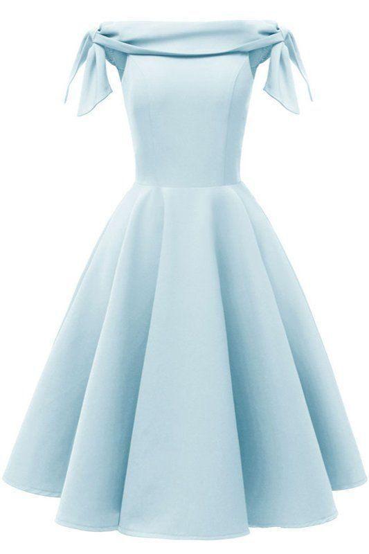 Simple Homecoming Dresses Aubrie Short Blue Graduation Dresses CD23525