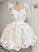 Cute Tulle Homecoming Dresses Aria Applique Short Dress CD2474