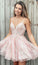 Spaghetti Straps Maud A Line Homecoming Dresses With Appliques CD2543