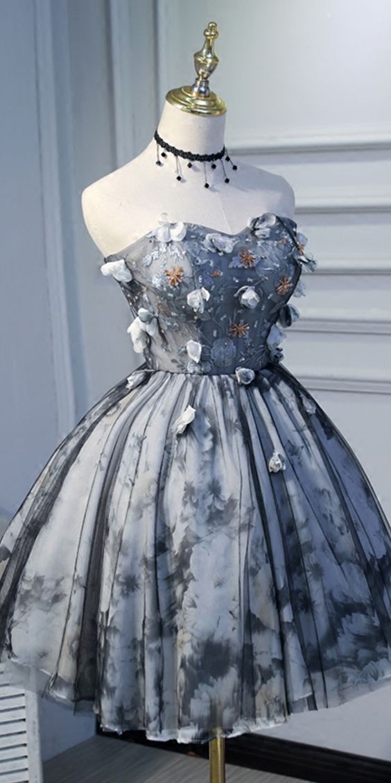 Beautiful Flower Unique Homecoming Dresses Leia For Teens CD2555
