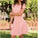 Off Shoulder Dresses A-Line Homecoming Dresses Pink Aracely CD2759
