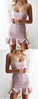 Simple Short Light Homecoming Dresses Pink Bria CD3386