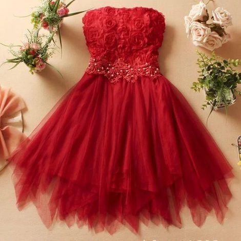 Charming Strapless Short With Appliques Chiffon Hope Homecoming Dresses CD3813