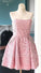 Short Strapless With Pink Lace Homecoming Dresses Nora Pockets CD3877
