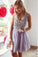 Chic Tulle Rayna Homecoming Dresses A Line Sleeveless With Applique CD41
