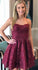 Spaghetti Straps Short Champagne With Homecoming Dresses Savannah Appliques CD5118
