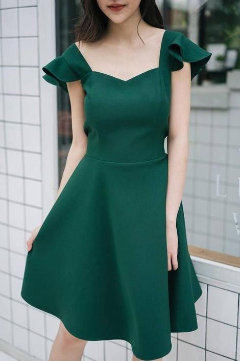 Party Dress Forest Green Dress Izabella Homecoming Dresses Formal CD5168