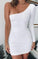 Kaylin Homecoming Dresses One Shoulder Short White CD6740