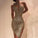 Sexy Gold Irregular Tight Homecoming Dresses Mariyah Split CD6826