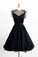 Black Amya Homecoming Dresses Cocktail Chiffon Lace And Floral CD6898