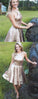 Mireya Homecoming Dresses Shiny Gold Sequin Halter Simple CD761