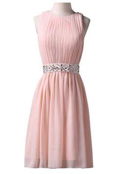Short Beaded Evening Pink Lilith Homecoming Dresses Formal Dresses CD8624