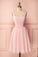 Short Party Dress Caitlin Pink Homecoming Dresses CD9097