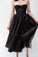 Homecoming Dresses Dalia Black Tulle Tea Length With Starts CD9833