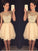 A-Line/Princess Scoop Sleeveless Chiffon Homecoming Dresses Lilly Short/Mini Beading Dresses
