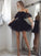 A-Line/Princess Alisha Homecoming Dresses Lace Off-The-Shoulder Sleeveless Short/Mini Dresses