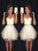 A-Line/Princess Carley Homecoming Dresses Sleeveless Sweetheart Beading Tulle Short/Mini Dresses