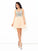 A-Line/Princess Cocktail Chiffon Alyssa Homecoming Dresses Straps Rhinestone Sleeveless Short Dresses